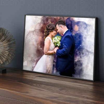 Alternative view of Your Magic Memories – Tablou inramat cu fotografia ta in stil watercolor