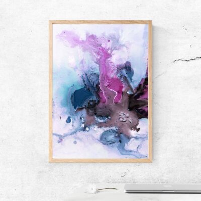 Alternative view of Abstract Watercolor Art, Tablou Trend