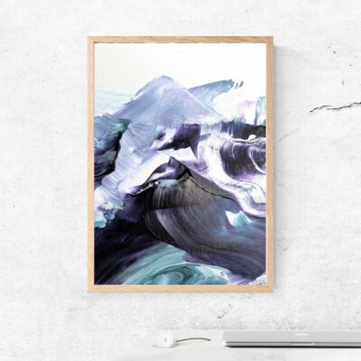 Alternative view of Mountains Oil painting Art, Tablou Trend