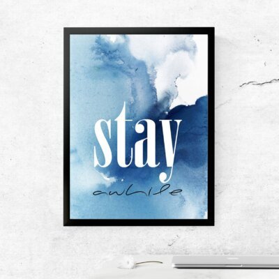 Clouds Watercolor Art, Tablou Trend