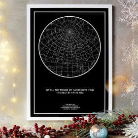 ®Harta Stelelor - The Magic Sky - Tablou personalizat Harta Stelelor Original si constelatii asa cum a aratat intr-o zi speciala ®Harta Stelelor - The Magic Sky - Tablou personalizat Harta Stelelor Original si constelatii asa cum a aratat intr-o zi speciala Image