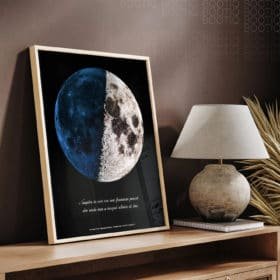The Magic Moon, Tablou personalizat cu luna asa cum a aratat intr-o noapte speciala The Magic Moon, Tablou personalizat cu luna asa cum a aratat intr-o noapte speciala Image