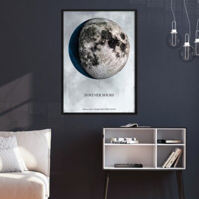 Alternative view of The Magic Moon, Tablou personalizat cu luna asa cum a aratat intr-o noapte speciala