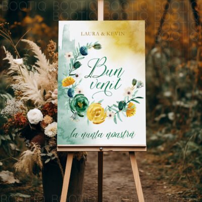 Green Passion - Tablou semn pentru Nunta personalizat