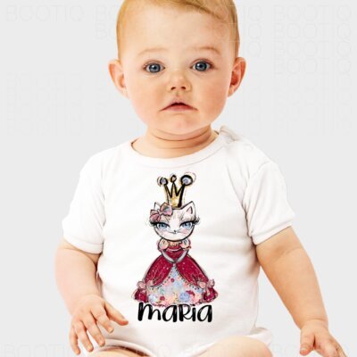 Body Personalizat Bebe - Cat Princess