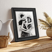 The Mini Sketch – Tablou stil schita in creion A4 cu fotografia ta, cadou pentru iubit, parinti sau nasi Image