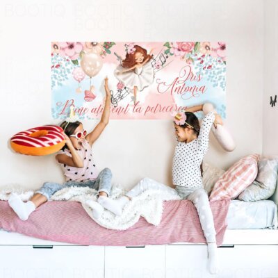 Alternative view of Tavita Mot Pink Ballerina Watercolor -  Set Aniversar 1 An - Tava Mot Fete si Cutiuta Prima Suvita