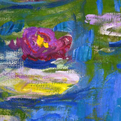 Alternative view of Set 2 Tablouri - Pictura Claude Monet Nuferi