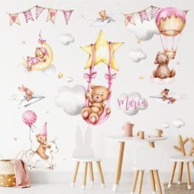 Magic Stickers de perete Teddy Girl - Elemente decorative pentru camera copiilor Magic Stickers de perete Teddy Girl - Elemente decorative pentru camera copiilor Image