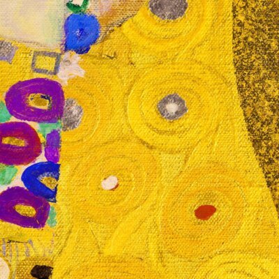 Alternative view of Tablou Gustav Klimt - The Kiss - Tablou imprimat canvas fine art premium bumbac - Reproducere de Arta "Tablou Sarutul"