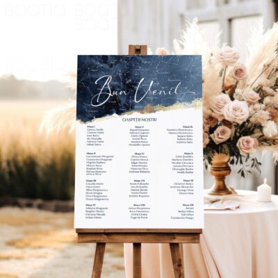 Written in the stars - Semn pentru Nunta personalizat simplu sau cu lista invitatilor