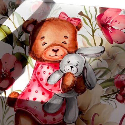 Alternative view of Tavita Mot Ursulet LovelyDolly - Set Aniversar 1 An Tava Mot Personalizata si Cutiuta Prima Suvita