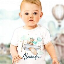 Body Personalizat Bebe - Aviator Lovely Bear Body Personalizat Bebe - Aviator Lovely Bear Image