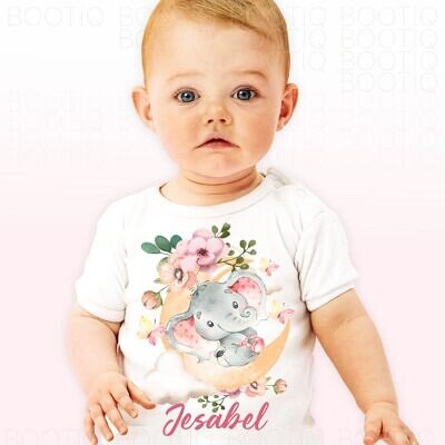 Baby Elephant - Body personalizat cadou pentru botez sau taiere mot