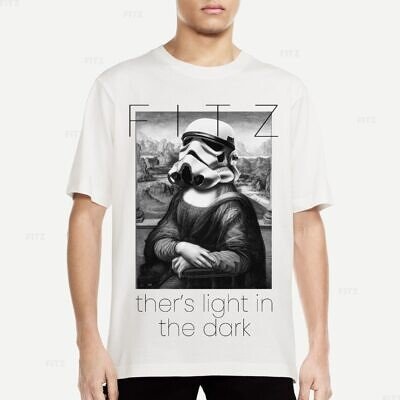 Tricou FITZ | Dark Mona | Bone White