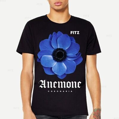 Tricou FITZ Classic Fit | Anemone | Black
