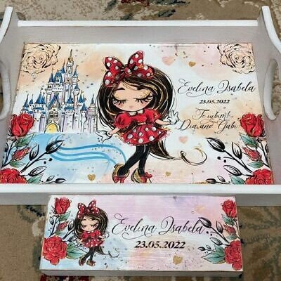 Alternative view of Tava mot copil si cutiuta prima suvita Minnie Girl - Set pentru un An Fetite