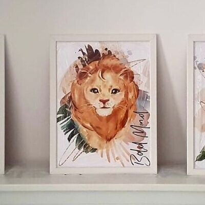 Alternative view of The Jungle Spirit - Set 3 Tablouri Copii pentru camera copiilor