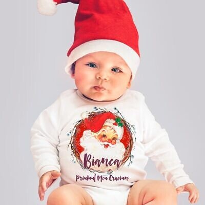 Body Personalizat Bebe - Primul Meu Mos Craciun