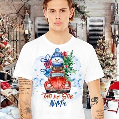 Alternative view of Sarbatori in Cuplu - Tricou pentru Adulti Personalizat cu tema de Craciun