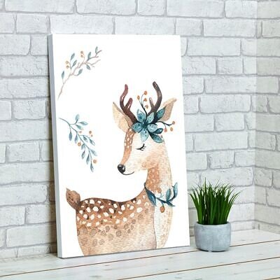 Caprioara Watercolor - Tablou pentru camera copiilor