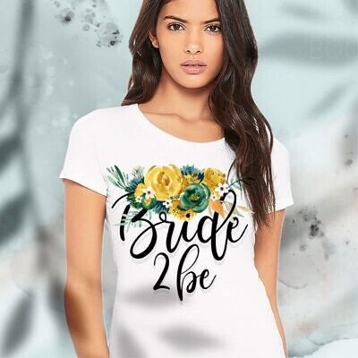 Green Flowers - Tricouri personalizate pentru mireasa si domnisoare de onoare