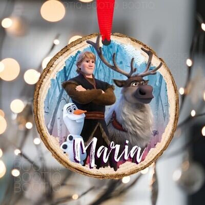 Alternative view of Decoratiuni Frozen  - Ornament Rustic Lemn esenta stejar, tei, artar, carpen