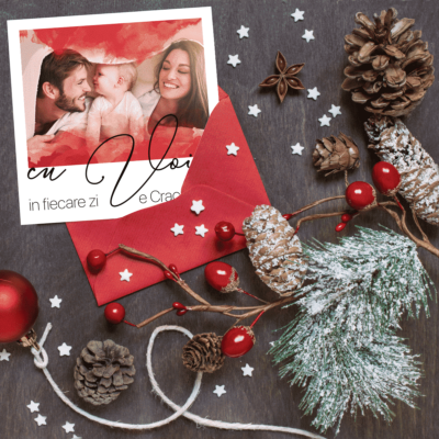 Alternative view of Red Watercolor Magnets - Magneti Sarbatori personalizati cu fotografia ta