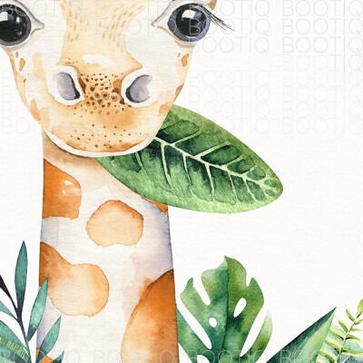 Alternative view of Cute Safari Brunch - Set 3 Tablouri cu animalute pentru camera copiilor