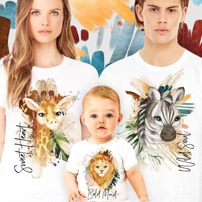 The Jungle Spirit - Set Tricouri personalizate cuplu, botez sau aniversare un an