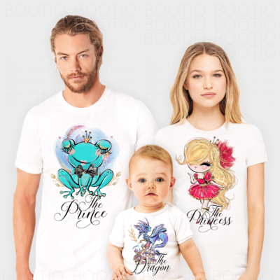 Alternative view of Printesa si Broscoiul - Set Tricouri personalizate botez sau aniversare un an