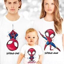 Spider Family - Set Tricouri personalizate aniversare sau pentru botez Image