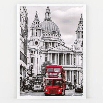 Alternative view of London bus, Tablou de Perete cu Fotografie, Londra