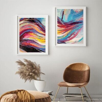 Alternative view of Set 2 Tablouri - Rauri de Culoare