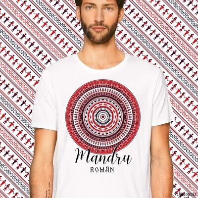 Tricou Personalizat cu  Motiv Traditional si text