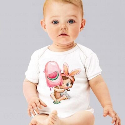 Body Personalizat Bebe - Ice Cream Love