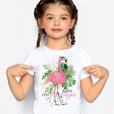 Flamingo Love - Tricou Personalizat Copii cu tema tropical flamingo