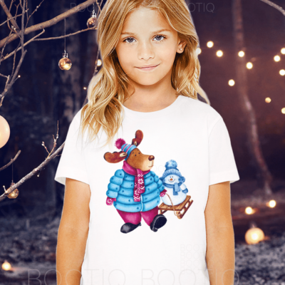 Alternative view of Tricou Personalizat cu Renul Mosului - Rudolph la Joaca