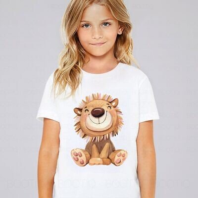 Alternative view of Tricou Personalizat Copii - Micul Leu Watercolor