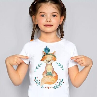 Alternative view of Set 2 sau 3 Tricouri Personalizate Copii - Animalute Watercolor