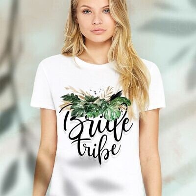 Alternative view of Jungle Monstera - Tricouri personalizate pentru mireasa si domnisoare de onoare