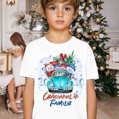 Alternative view of Sarbatori cu Copiii - Tricou pentru Copii Personalizat cu tema de Craciun