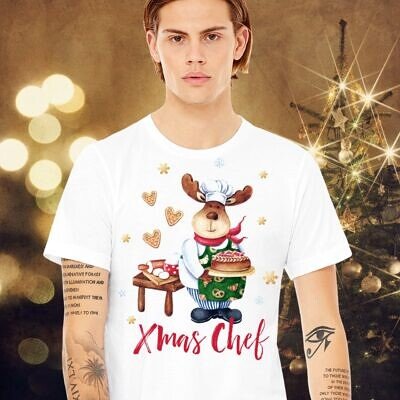 Alternative view of Tricou Personalizat cu Renul Mosului - Rudolph pregateste Masa de Craciun