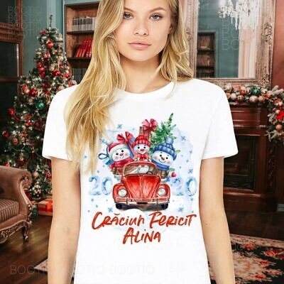 Xmas Snow Party - Tricou pentru Adulti Personalizat cu tema de Craciun
