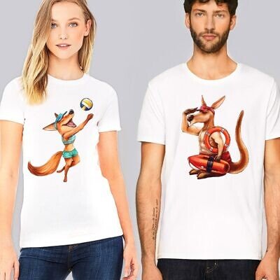 Set tricouri Personalizate Cuplu - Beach Sports