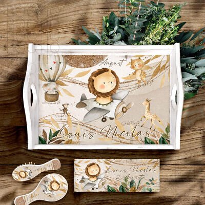 Tavita Mot The Aviator Boho Dream -  Set Aniversar 1 An Tava Mot Personalizata si Cutiuta Prima Suvita