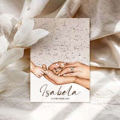 Invitatie Botez sau Aniversare Handmade - Genesis | Invitatie Digitala, Placecard Botez & Meniu Botez in acelasi stil