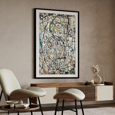 Tablou Watery Paths - Jackson Pollock 1947