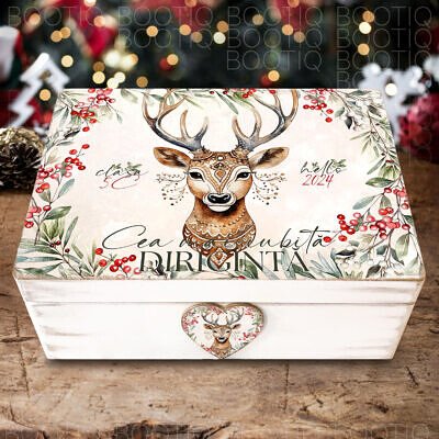 Cutie din Lemn Personalizata - The Best One