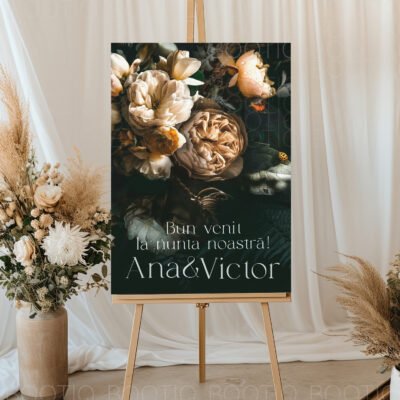 Semn pentru Nunta Whispers of Love – Personalizat simplu sau cu lista invitatilor